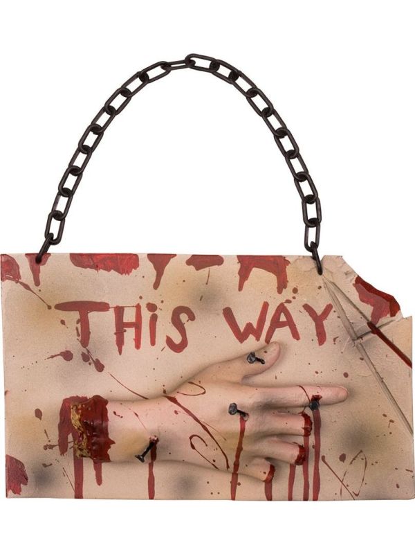 Halloween Wegwijsbordje This Way