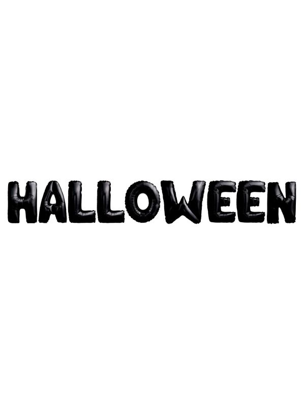 Halloween Zwarte Folieballon Letters 40cm