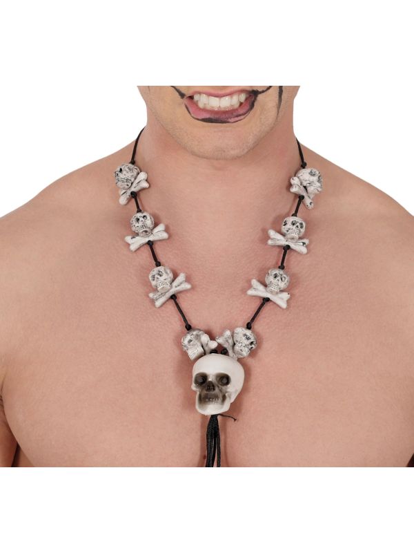 Halsketting Schedels en Botten Halloween