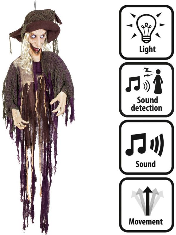 Hangende Lachende Heks Bewegend