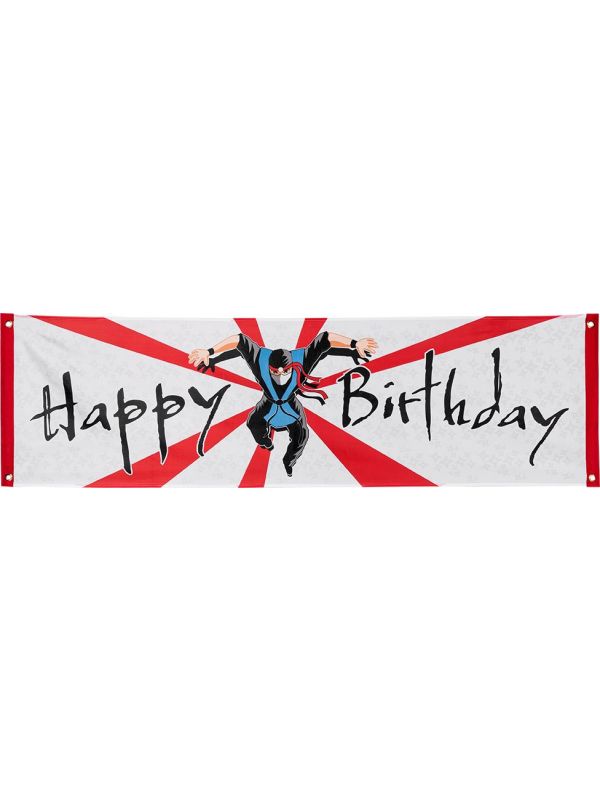 Happy Birthday' Ninja Spandoek 50X180cm