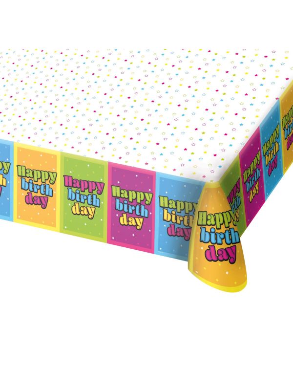 Happy Birthday Sterren Tafelkleed