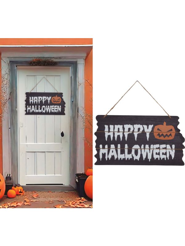Happy Halloween Decoratie Houtlook