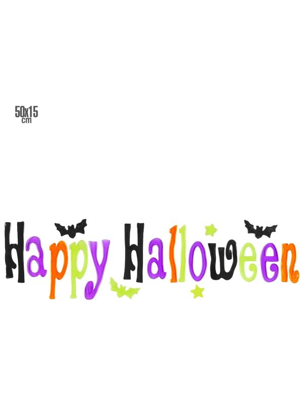 Happy Halloween Gel Raamstickers