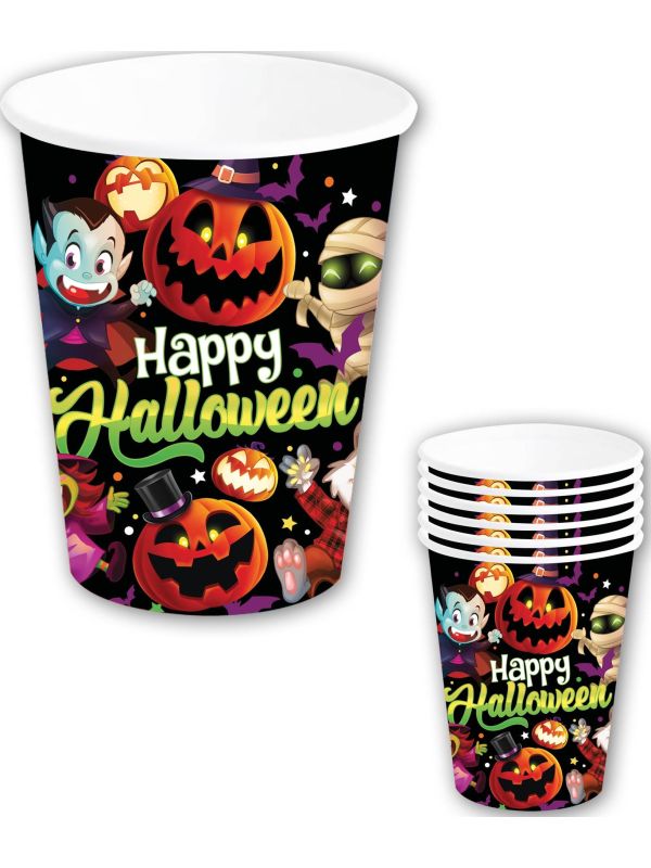 Happy Halloween Monsters Partybekers