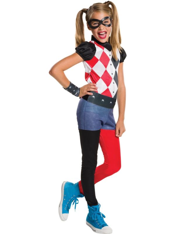 Harley Quinn Kostuum Meisjes DC Super Hero Girls