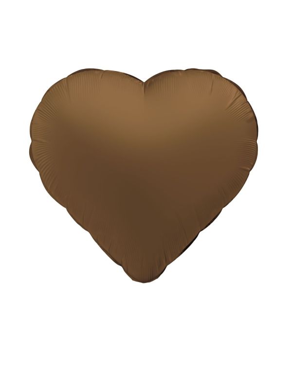 Hart Folieballon Bruin 45 cm