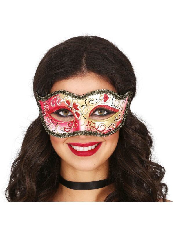 Hartenmasker Venetiaans Carnaval