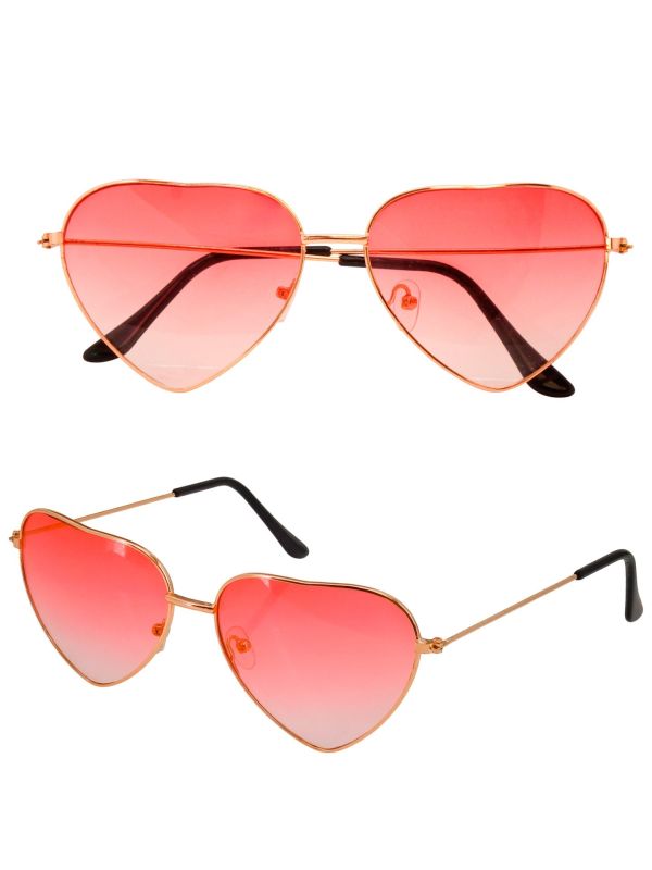 Hartjes Bril Rood Dames Heren