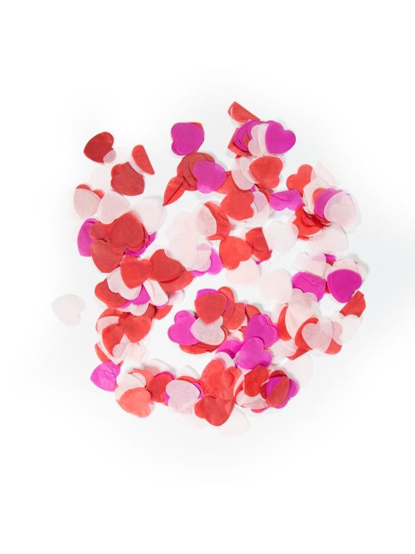 Hartjes Confetti Groot 14 Gram Multi Roze