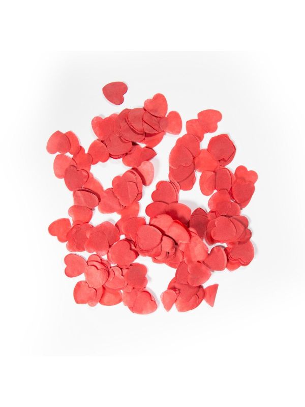 Hartjes Confetti Groot 14 Gram Rood