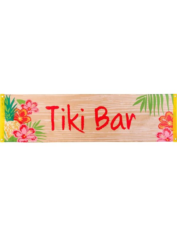 Hawaii banner tiki bar