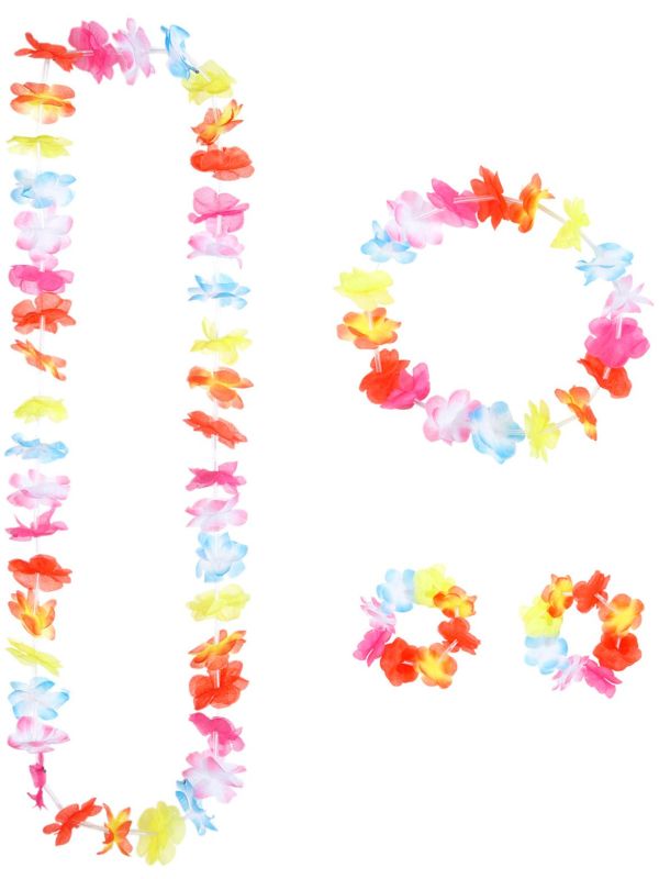 Hawaii Ketting, Hoofdband en Armbanden