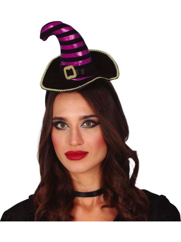 Heks Minihoed met Goud Detail