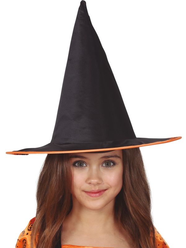 Heksen Hoed Kind met Oranje Rand