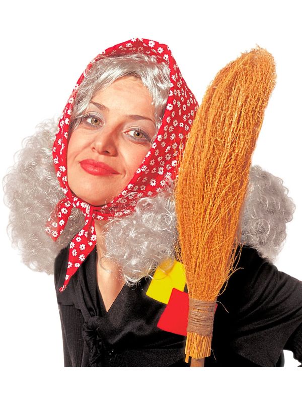 Heksen Pruik met Hoofddoek