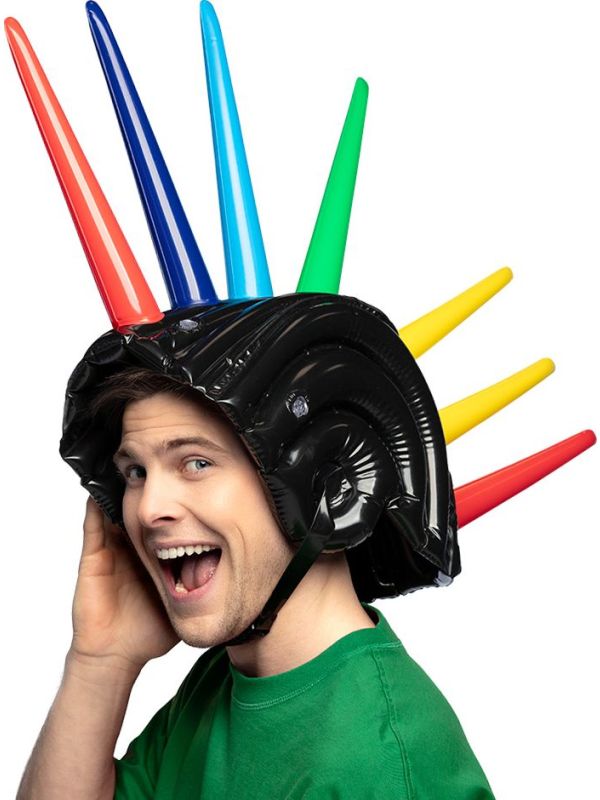 Helm met Spikes Opblaasbaar 52cm