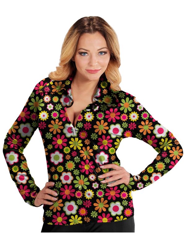 Hippie Flowers Shirt Dames