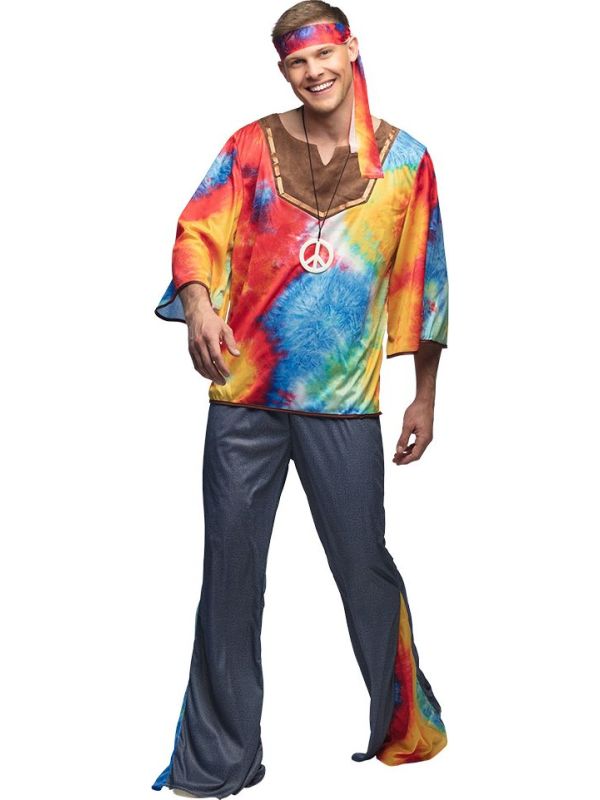Hippie Kostuum Heren Tie Dye