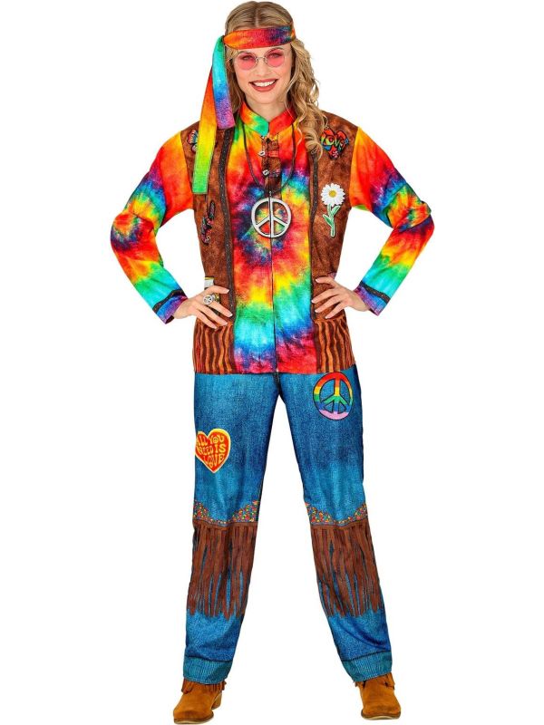 Hippie Kostuum Regenboog Dames Heren