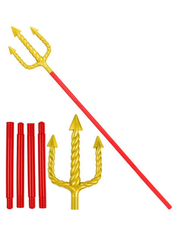 Hooivork Rood Goud Carnaval Accessoire