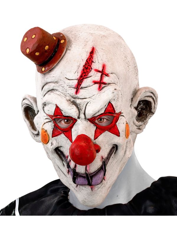 Horror Killer Clown Masker met Mini Hoed