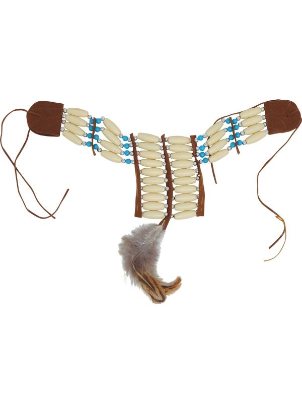 Indiaanse Nekband met Veer