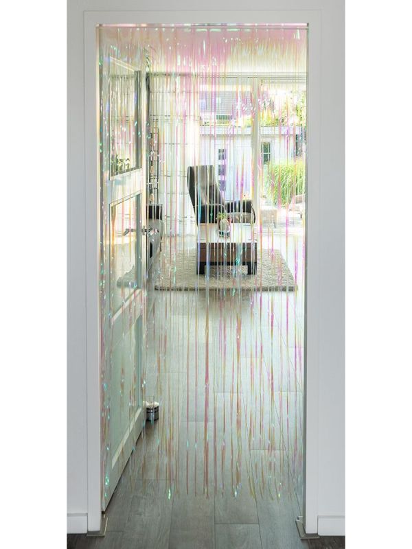 Iriserend Wit Foliegordijn 200cm