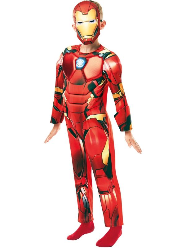 Iron Man Deluxe Kostuum Jongens Marvel
