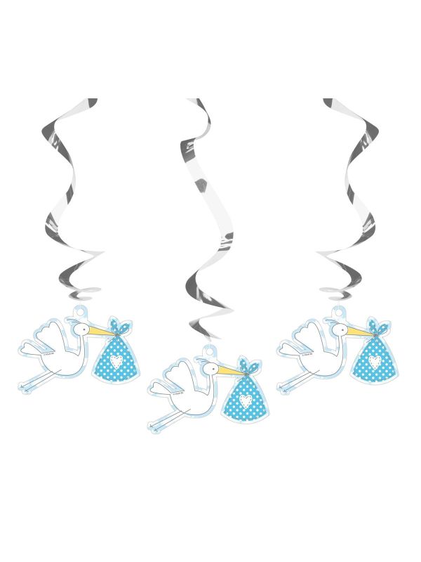 It's A Boy Geboorte Swirl Decoratie