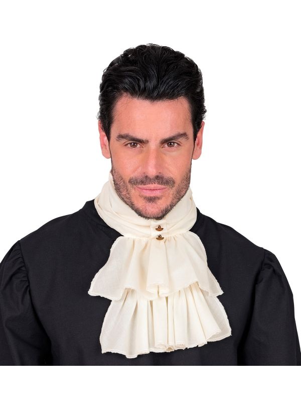 Jabot Wit Kostuum Accessoire Dames Heren