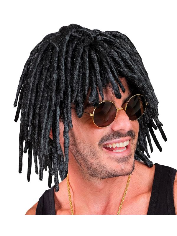 Jamaica Ruud Gullit Pruik Zwart Dames Heren