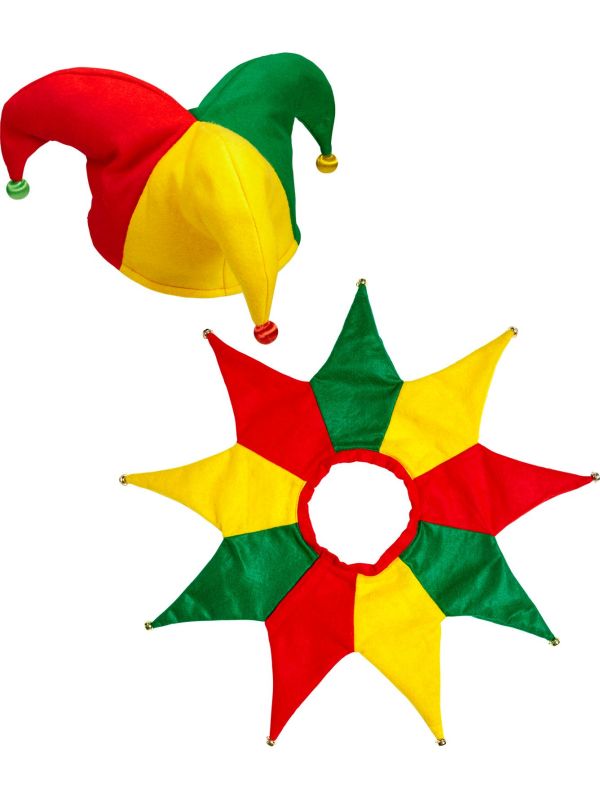 Jolly Jester Hoed met Kraag