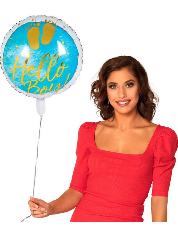 Jongen Geboorte Ballon Hello Boy