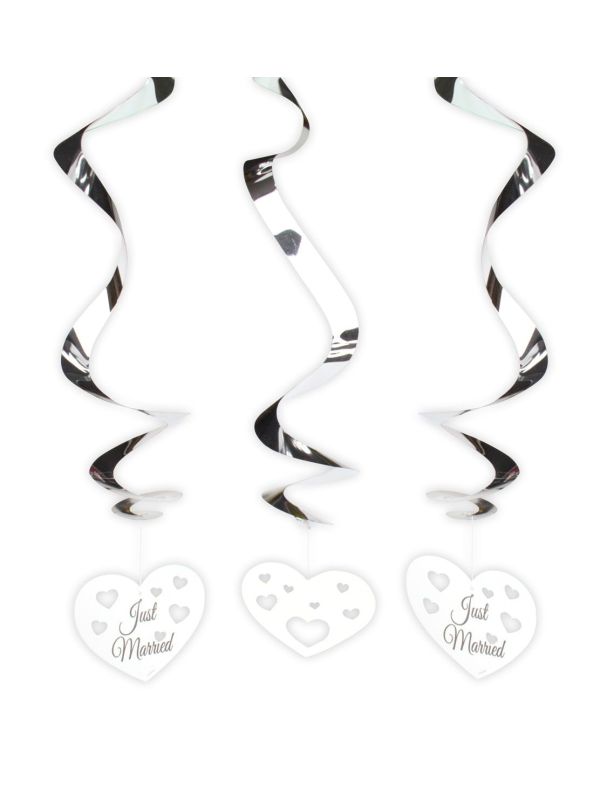 Just Married Hartje Hangende Versiering