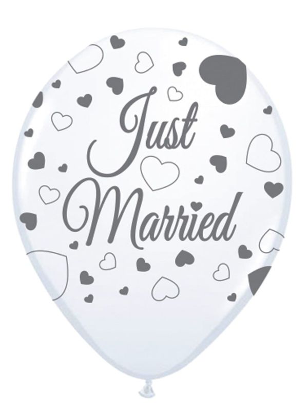 Just Married Trouwballonnen 8 Stuks
