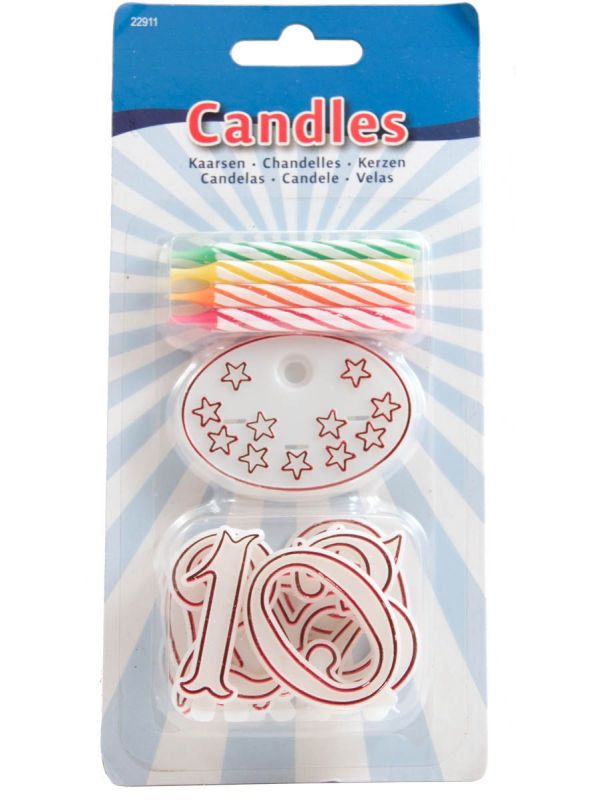 Kaarsen set met Cijfers en Kaarsjes