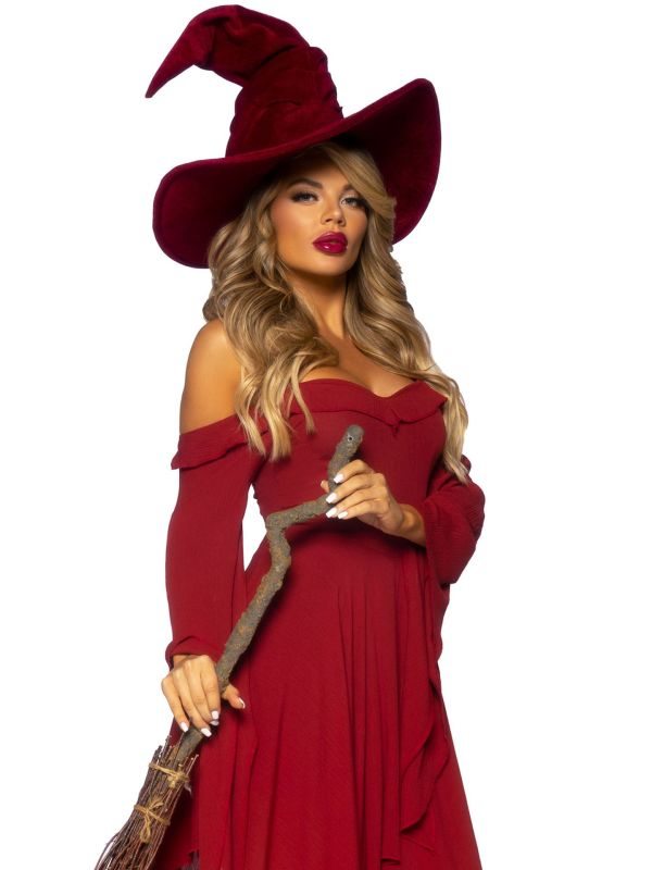 Katoenen Jurk Dames Rood Heks