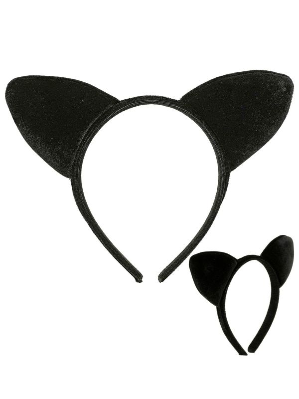 Katten Oren Haarband Zwart Dames Heren