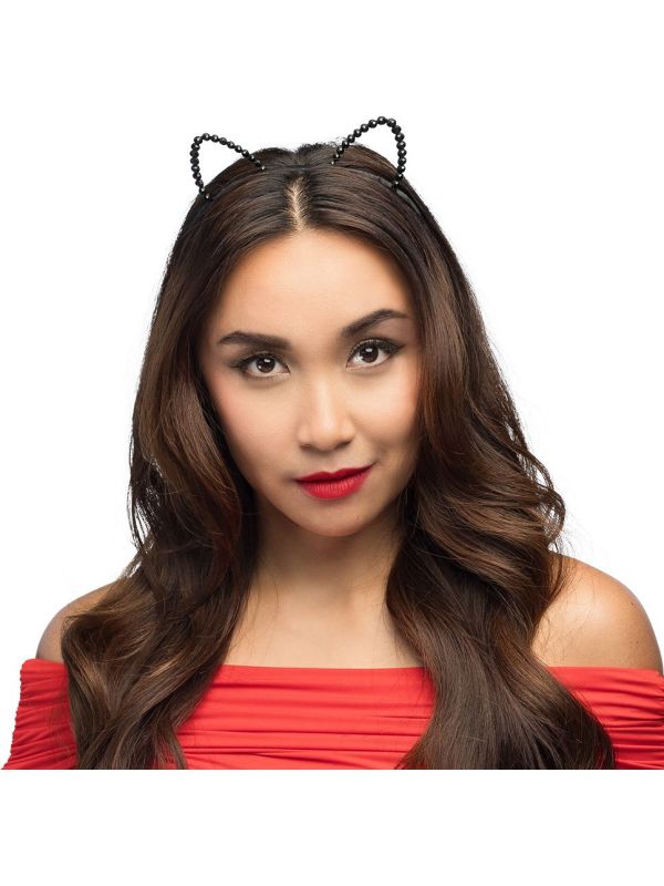 Katten Tiara Zwarte Steentjes 5-Delig