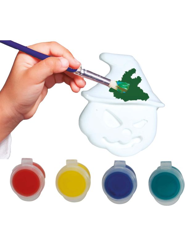 Keramische Halloween Pompoen Knutselset Inclusief Verf 6cm