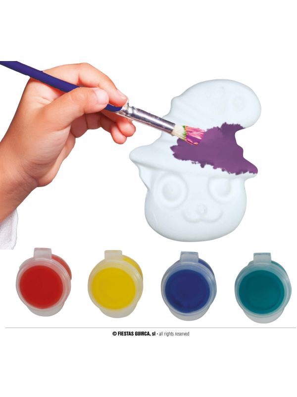 Keramische Kat Knutselset Inclusief Verf 6cm