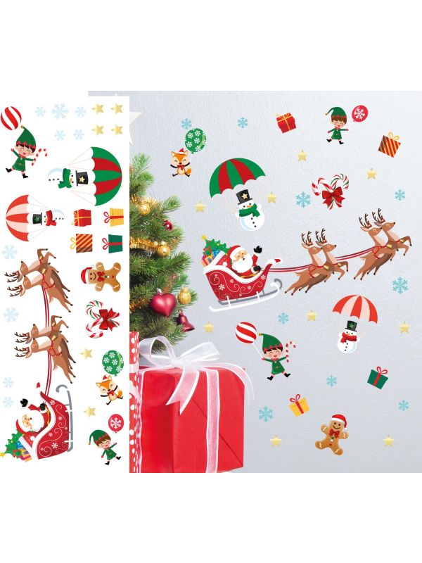 Kerst Arrenslee Muur Stickers