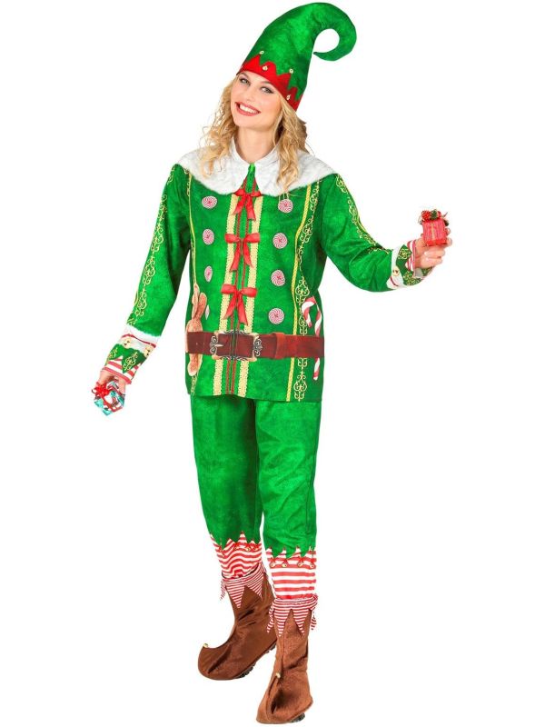 Kerst Elf Kostuum Groen Dames Heren