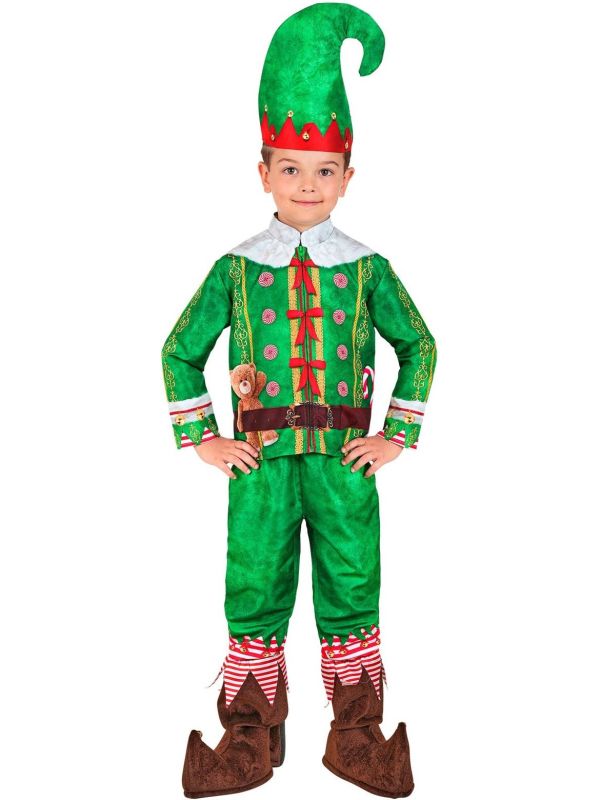 Kerst Elfje Kostuum Groen Kinderen Jongens Meisjes