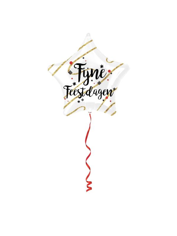 Kerst Fijne Feestdagen Folieballon
