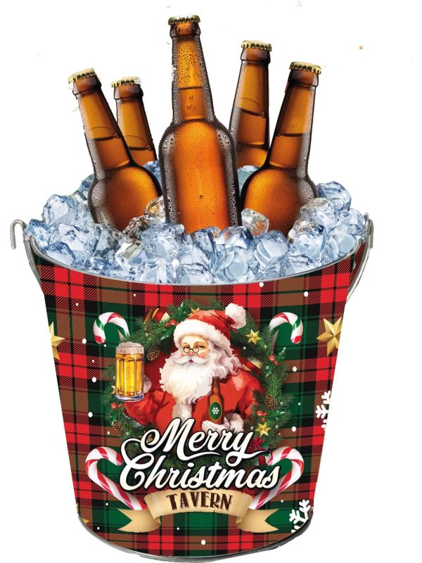 Kerst Flessenkoeler Emmer Schotse Ruit
