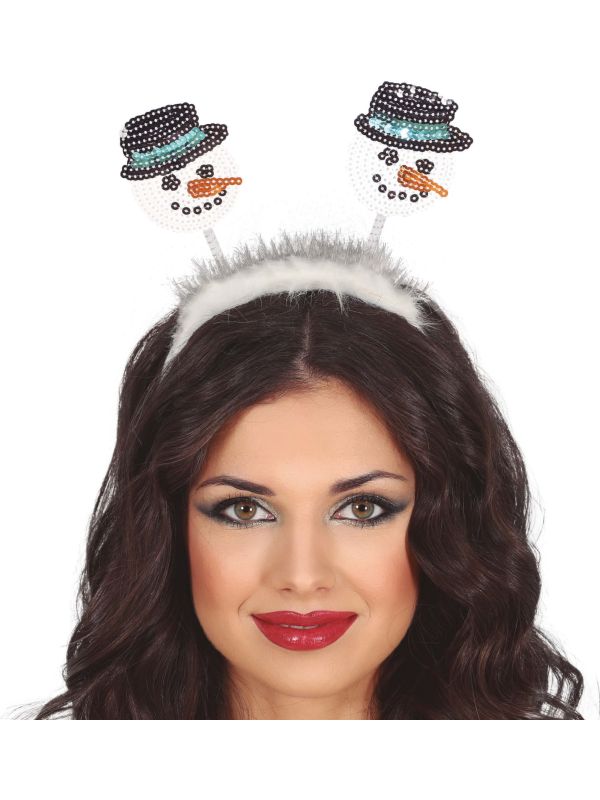 Kerst Sneeuwpoppen Haarband Pailletten
