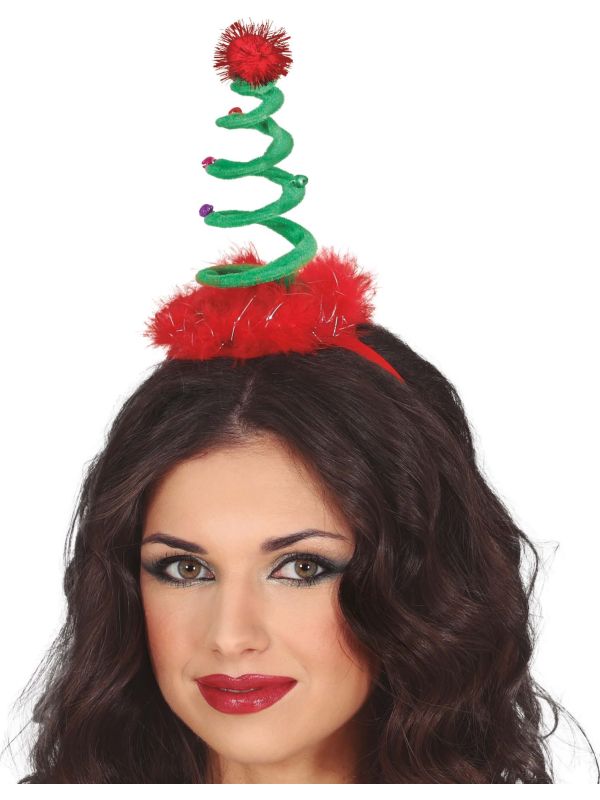 Kerstboom Spiraal Haarband