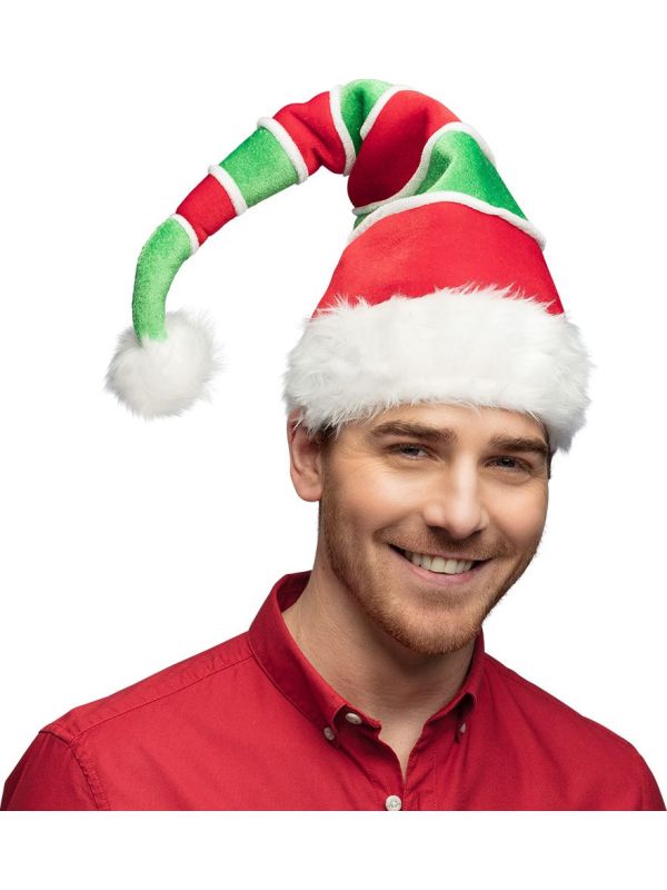 Kerstmis Elven Puntmuts Rood Groen